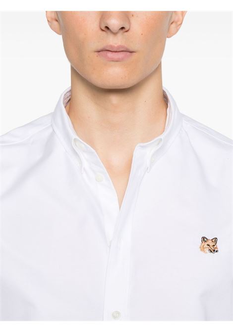 White Mini Fox Head shirt Maison kitsuné - men MAISON KITSUNÉ | MM00413WC5012P100